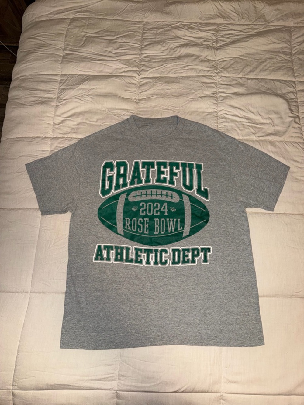Grateful 2024 Rose Bowl Athletic Dept Tee - Gray & Green
